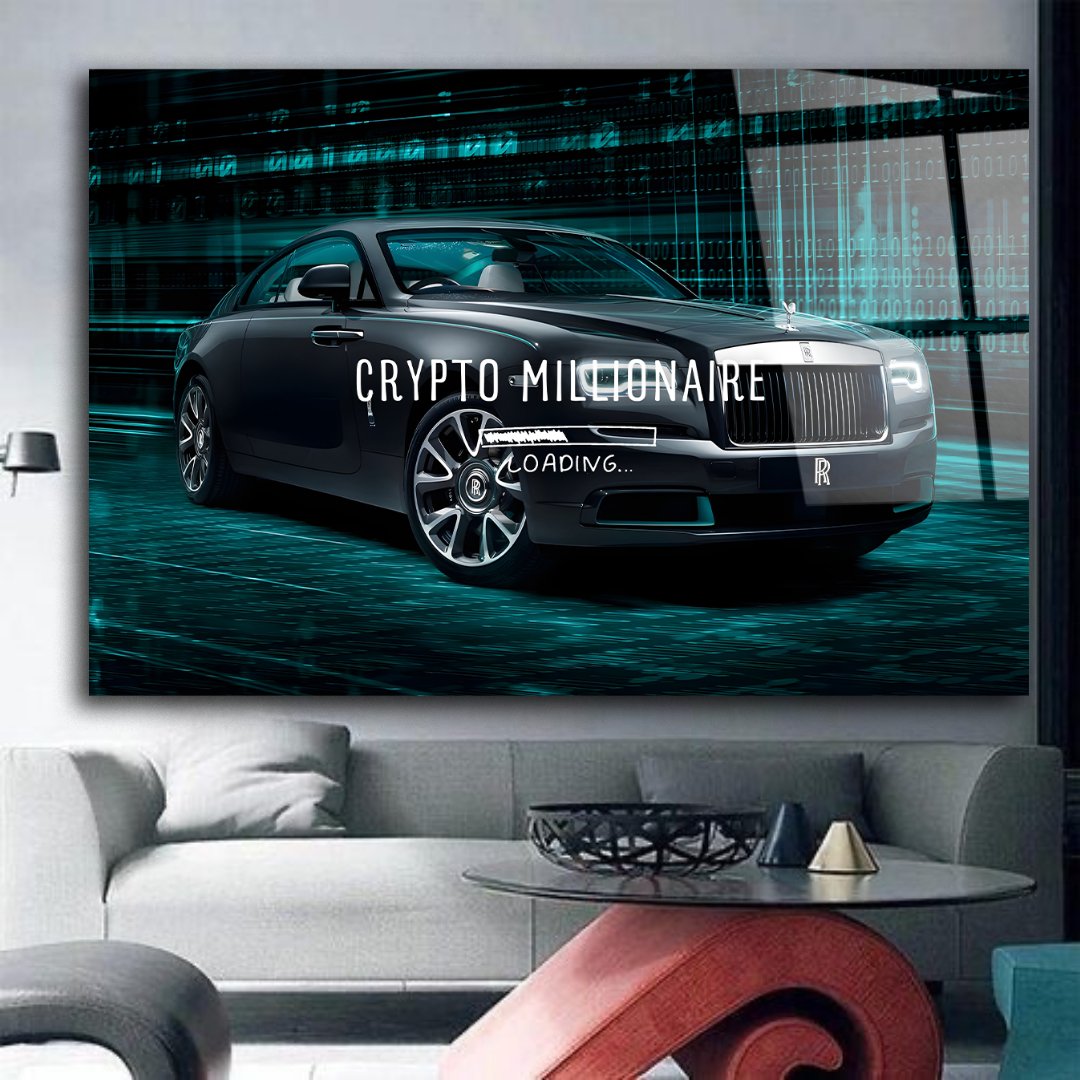 Tableau décoratif - Crypto Millionnaire - kolors brand