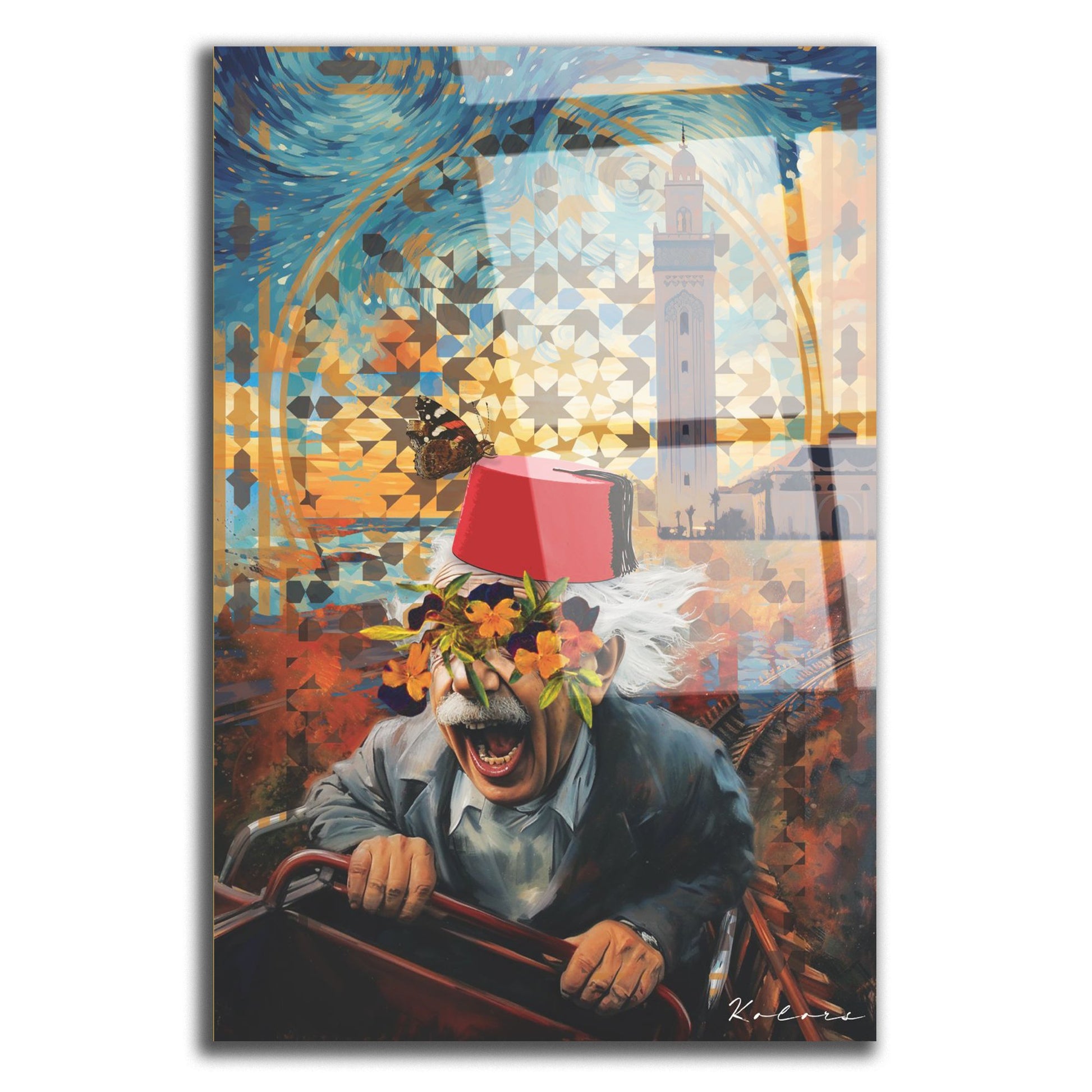 Tableau décoratif - Einstein au Maroc - kolors brand