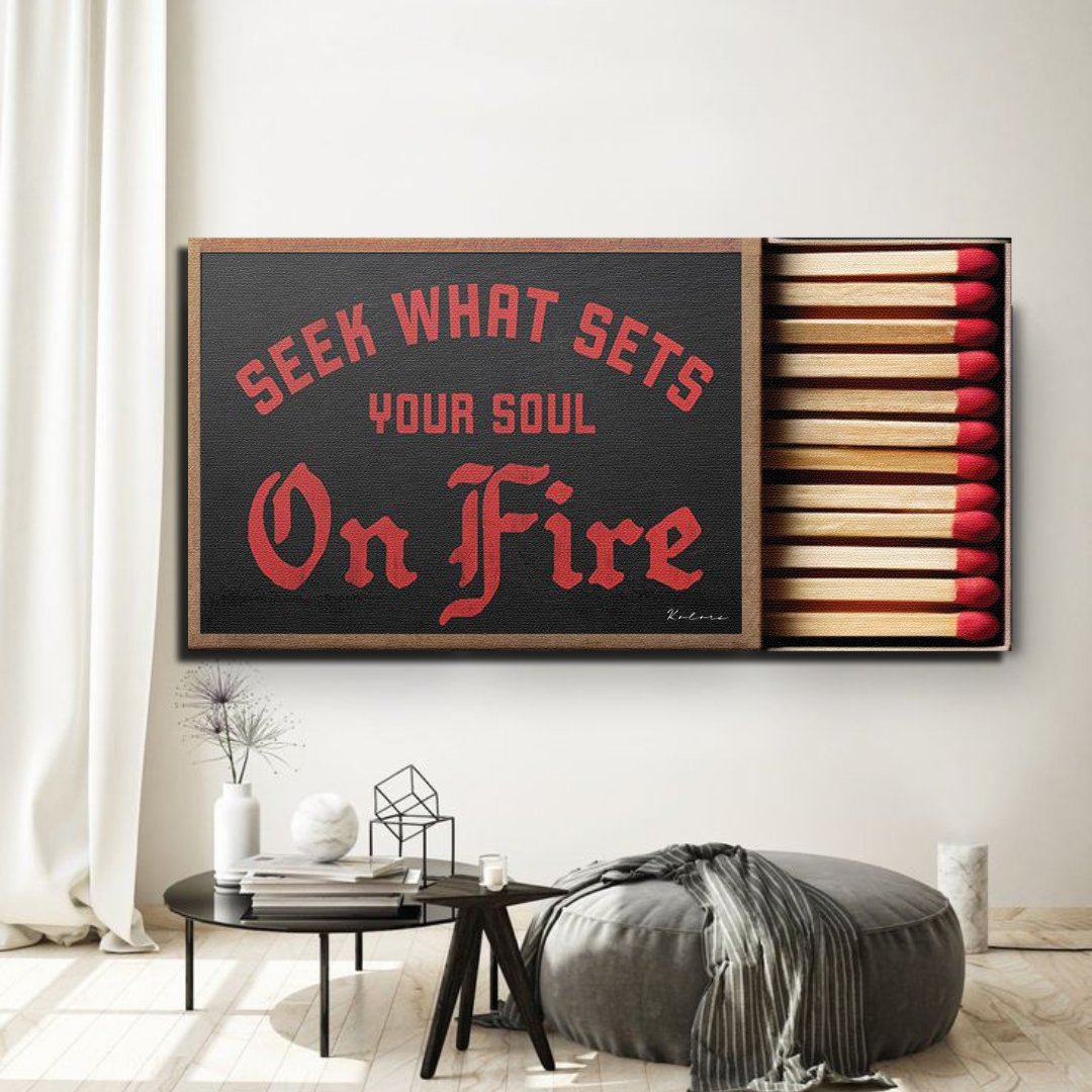 Tableau décoratif - En feu - kolors brand
