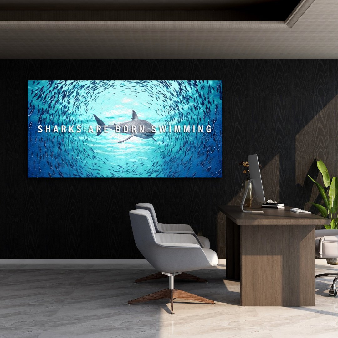 Tableau décoratif - État d’esprit de requin - kolors brand