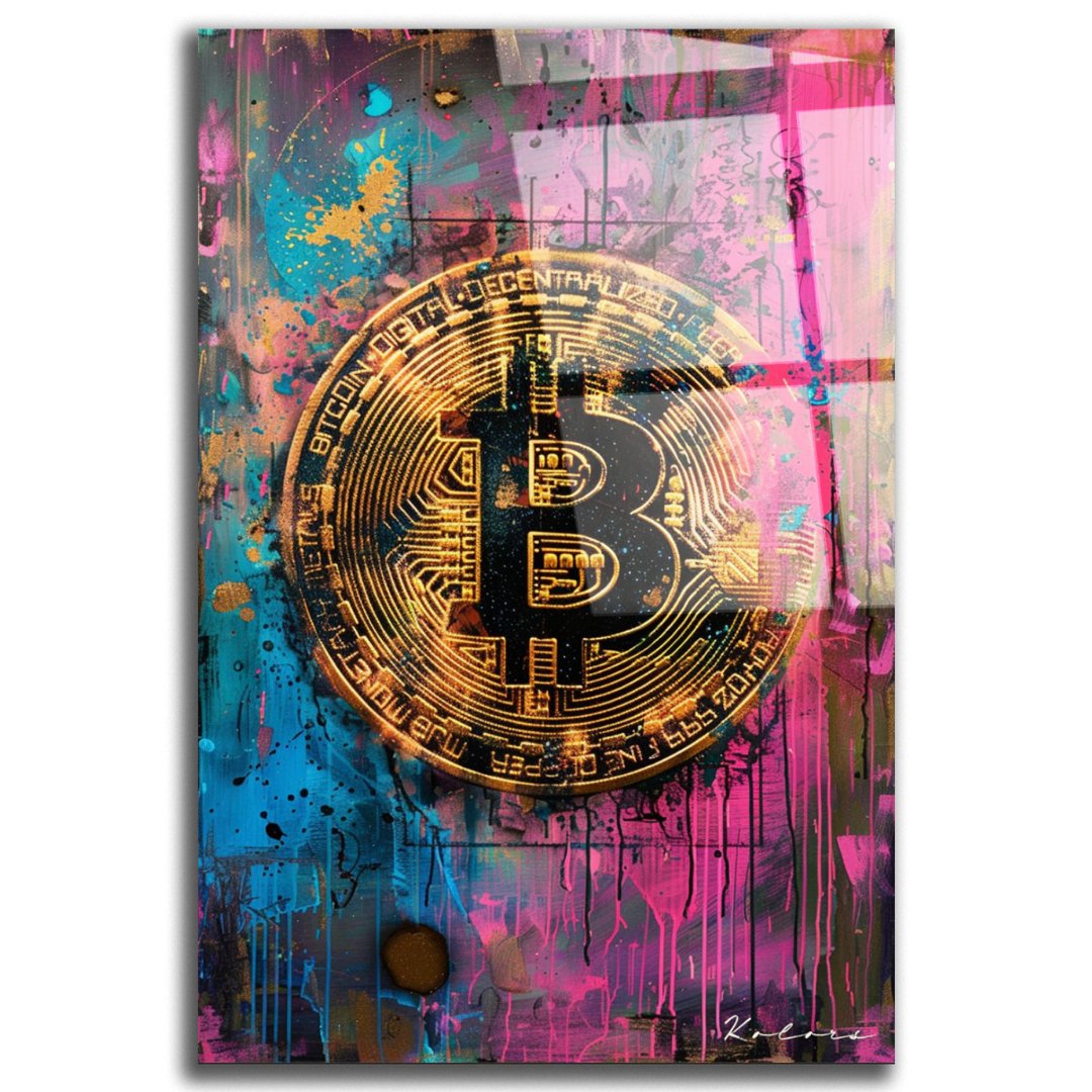 Tableau décoratif - Explosion de Bitcoin - kolors brand