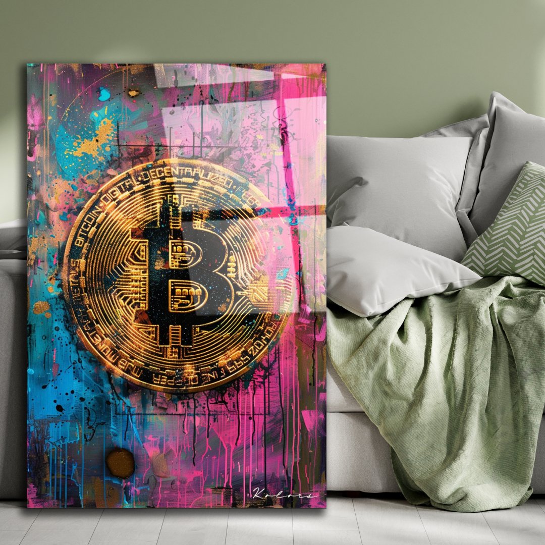 Tableau décoratif - Explosion de Bitcoin - kolors brand