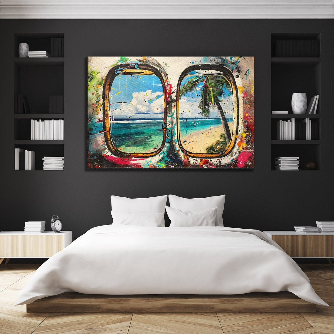 Tableau décoratif - Fenêtre d'avion Estivale - kolors brand
