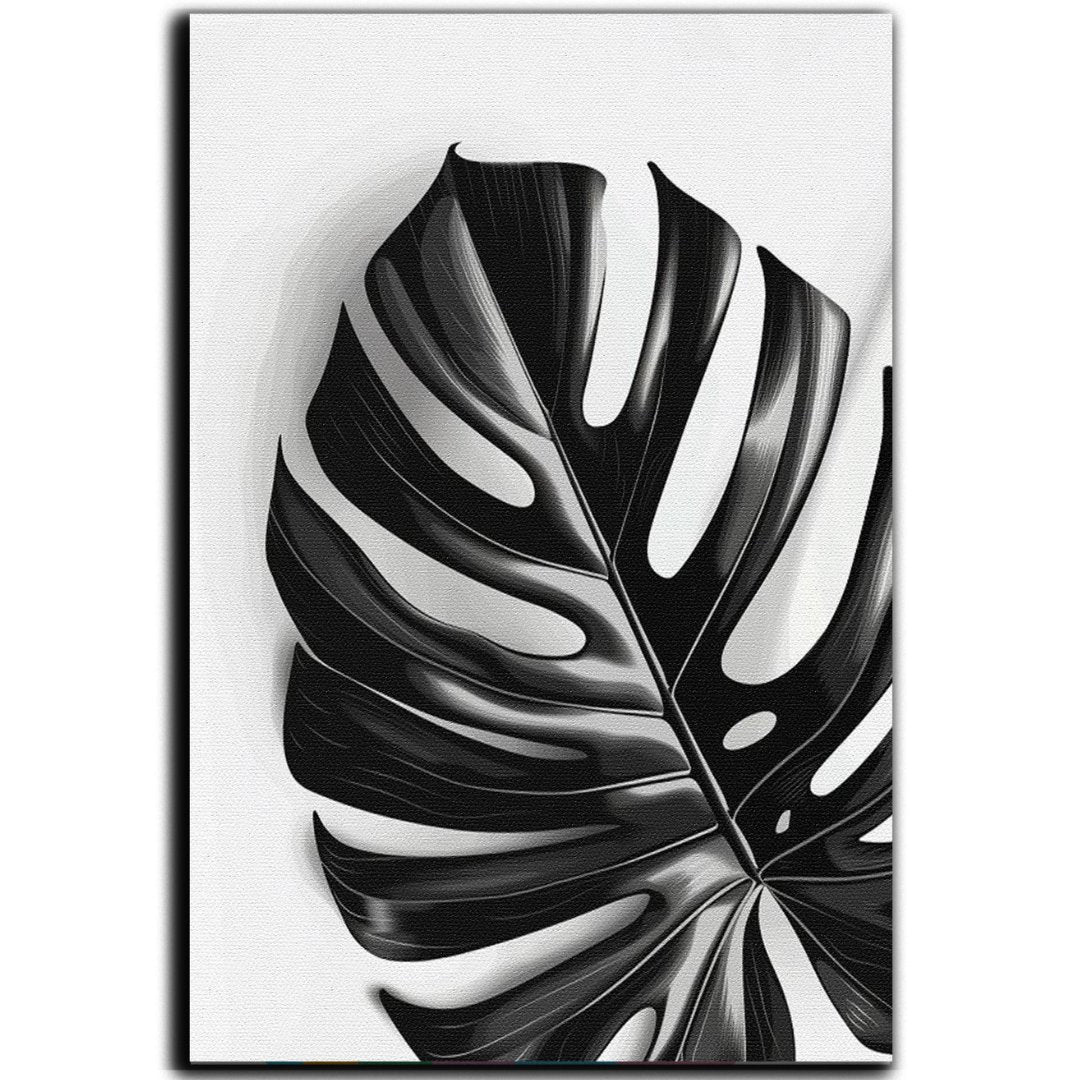 Tableau décoratif - Feuille noire 2 - kolors brand