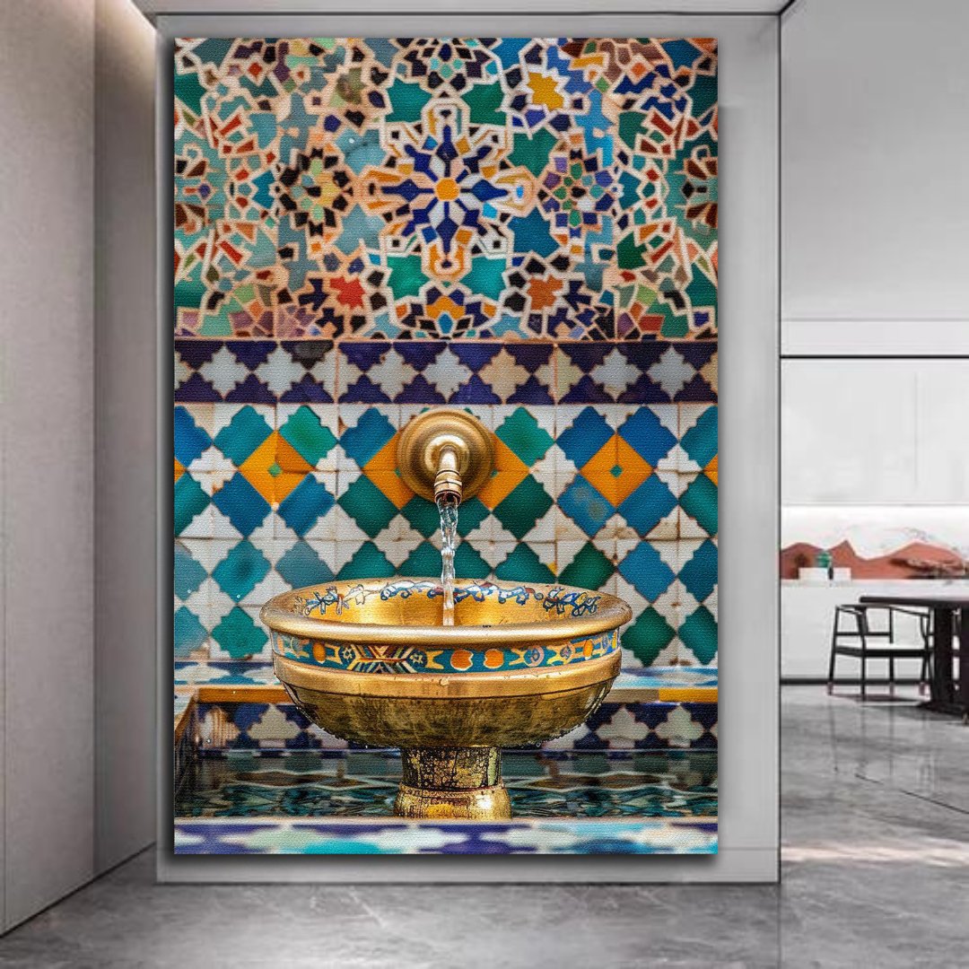 Tableau décoratif - Fontaine en mosaïque - kolors brand