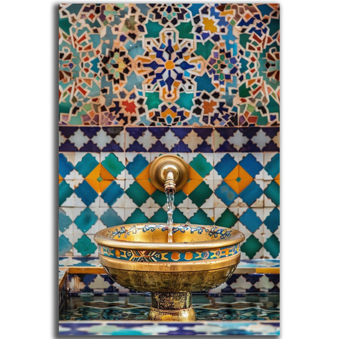 Tableau décoratif - Fontaine en mosaïque - kolors brand