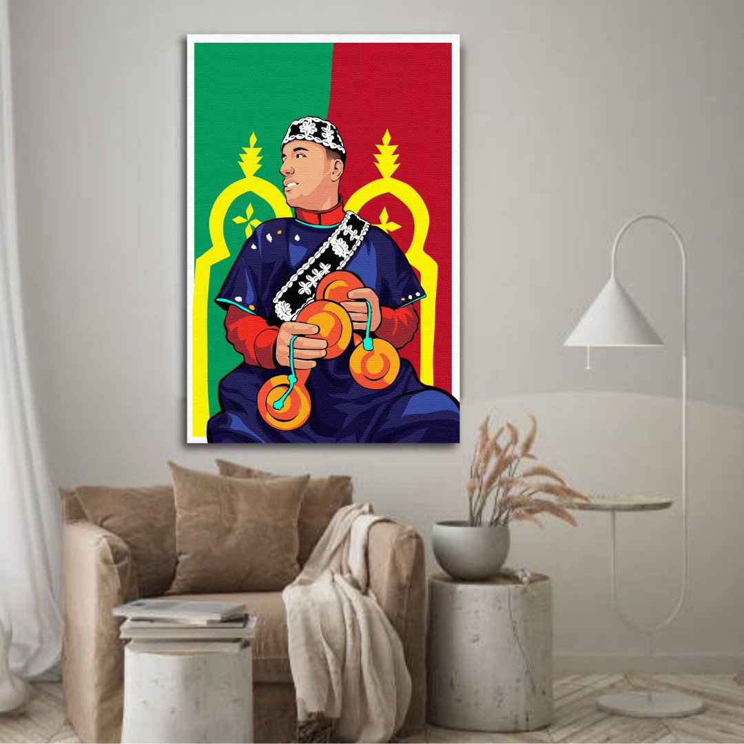 Tableau décoratif - Gnawa illustration - kolors brand