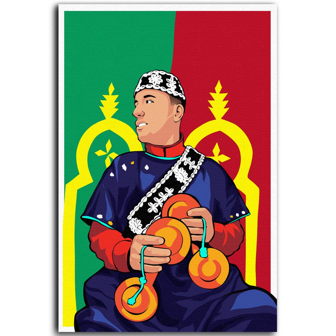 Tableau décoratif - Gnawa illustration - kolors brand