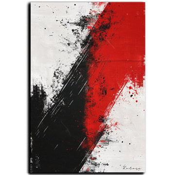 Tableau décoratif - Grunge rouge et noir