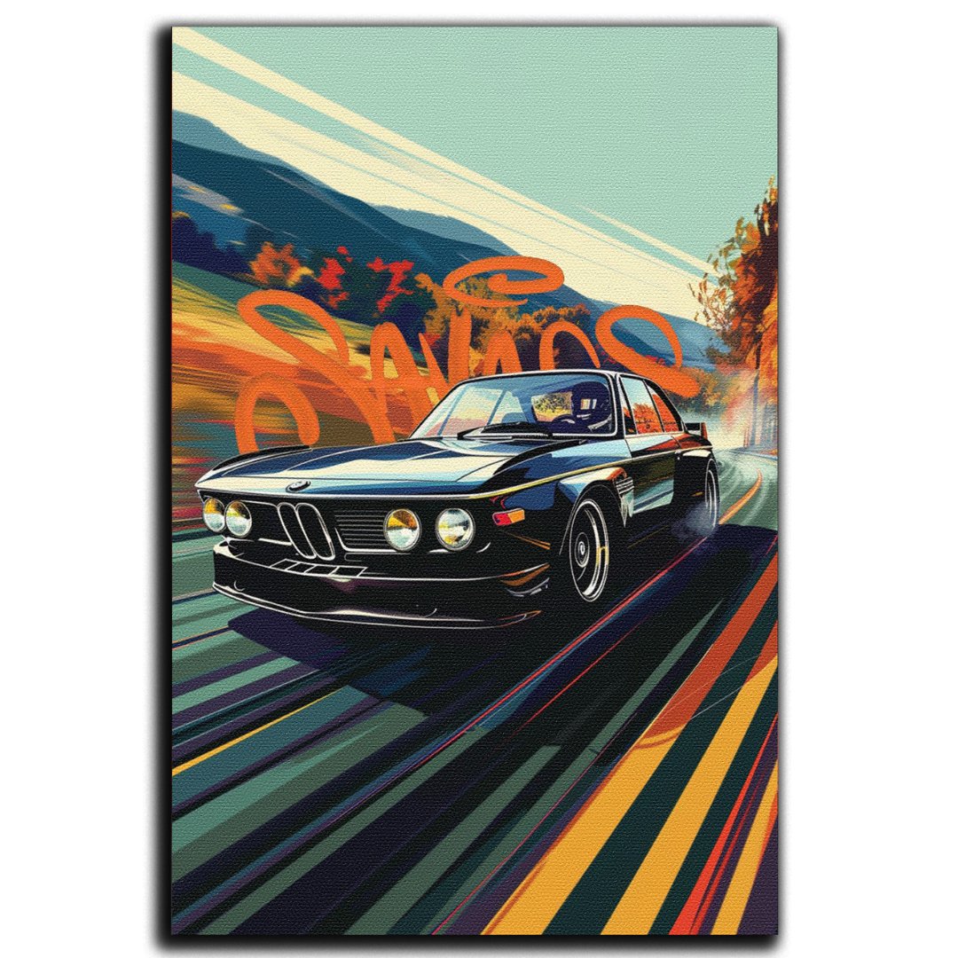 Tableau décoratif - Jouer le jeu - BMW classique - kolors brand
