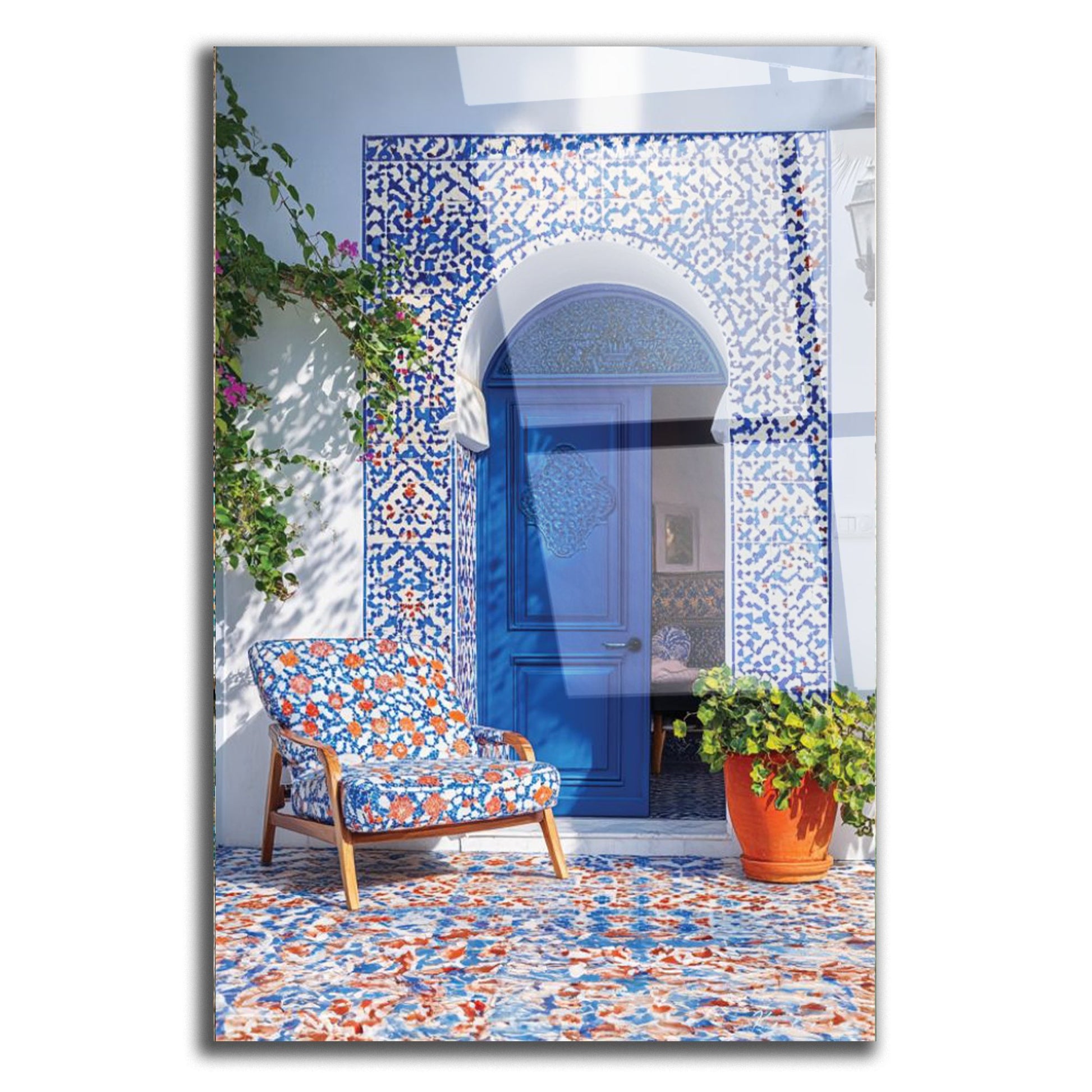 Tableau décoratif - La Porte Bleue Marocaine - kolors brand