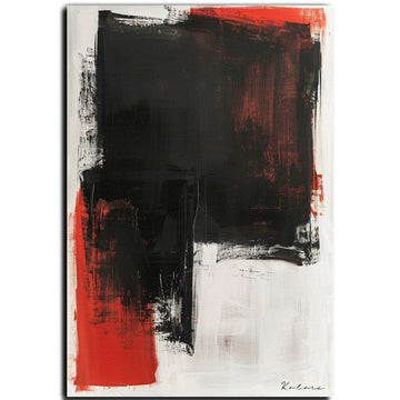 Decorative painting - Black and white Abstract