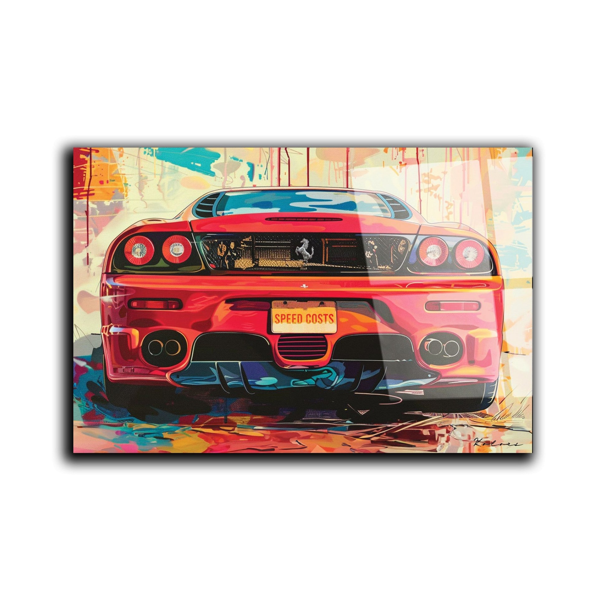 Tableau décoratif - La vitesse coûte cher pop art - kolors brand