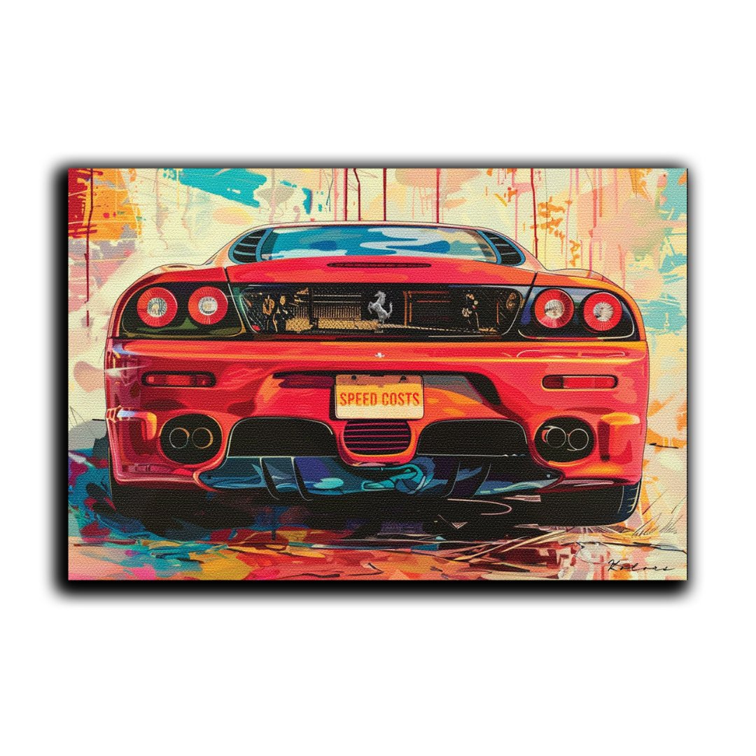 Tableau décoratif - La vitesse coûte cher pop art - kolors brand