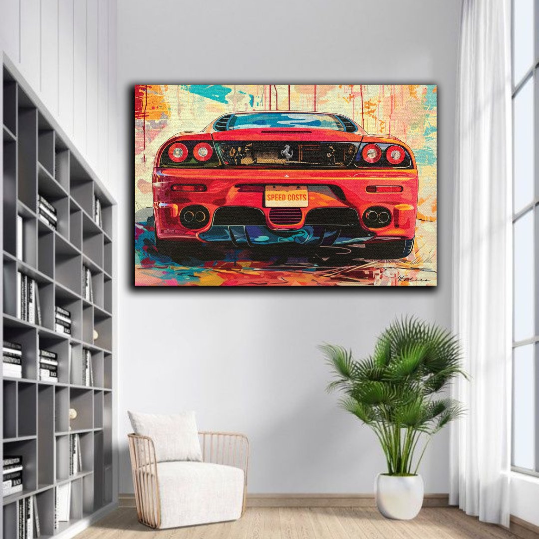 Tableau décoratif - La vitesse coûte cher pop art - kolors brand