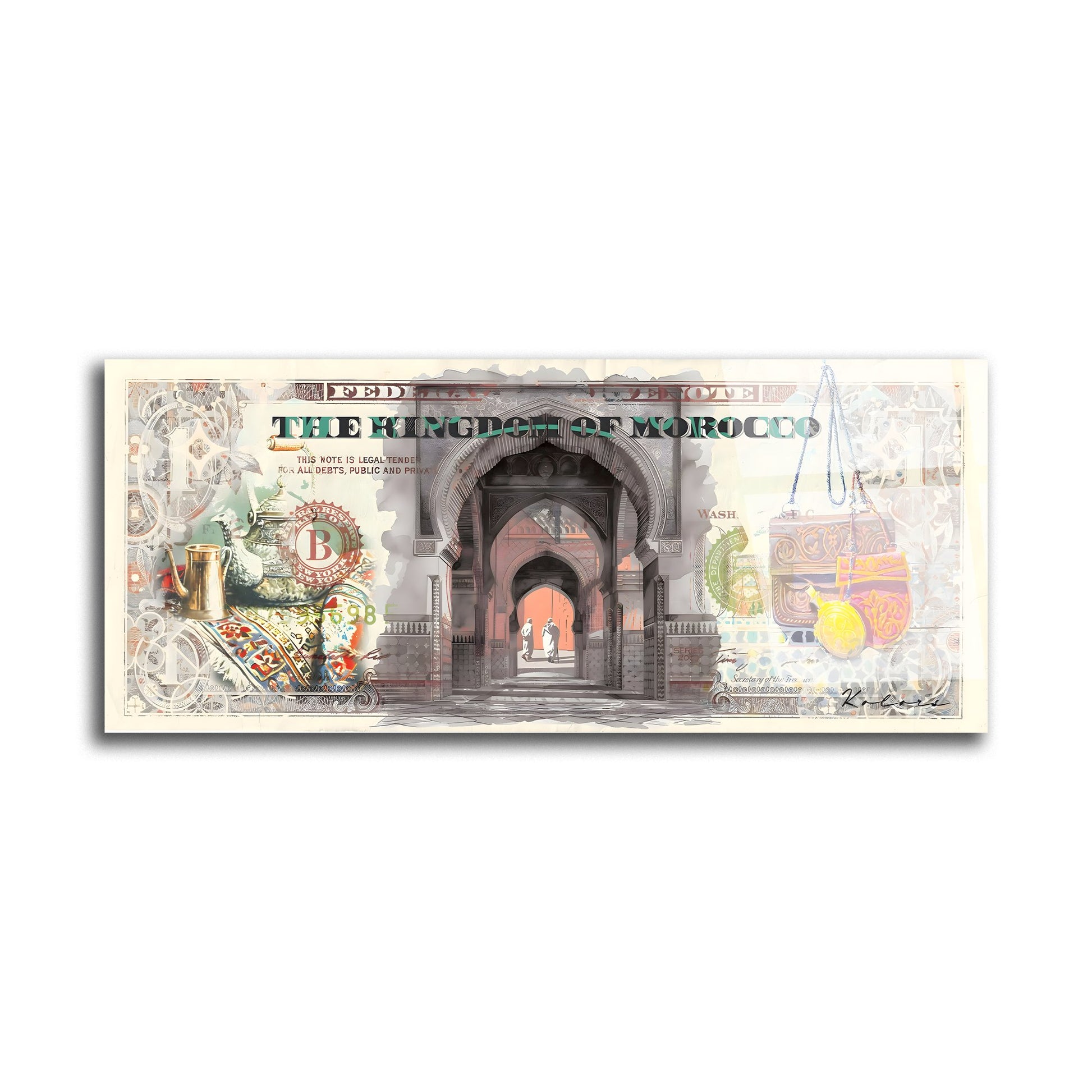 Tableau décoratif - Le Dollar Marocain - kolors brand