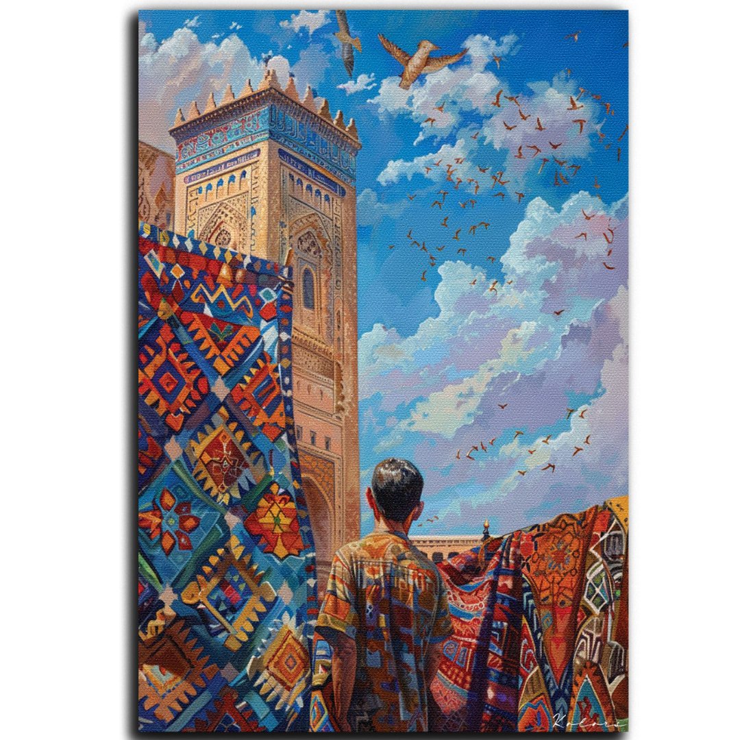 Tableau décoratif - Le marché de Marrakech - kolors brand