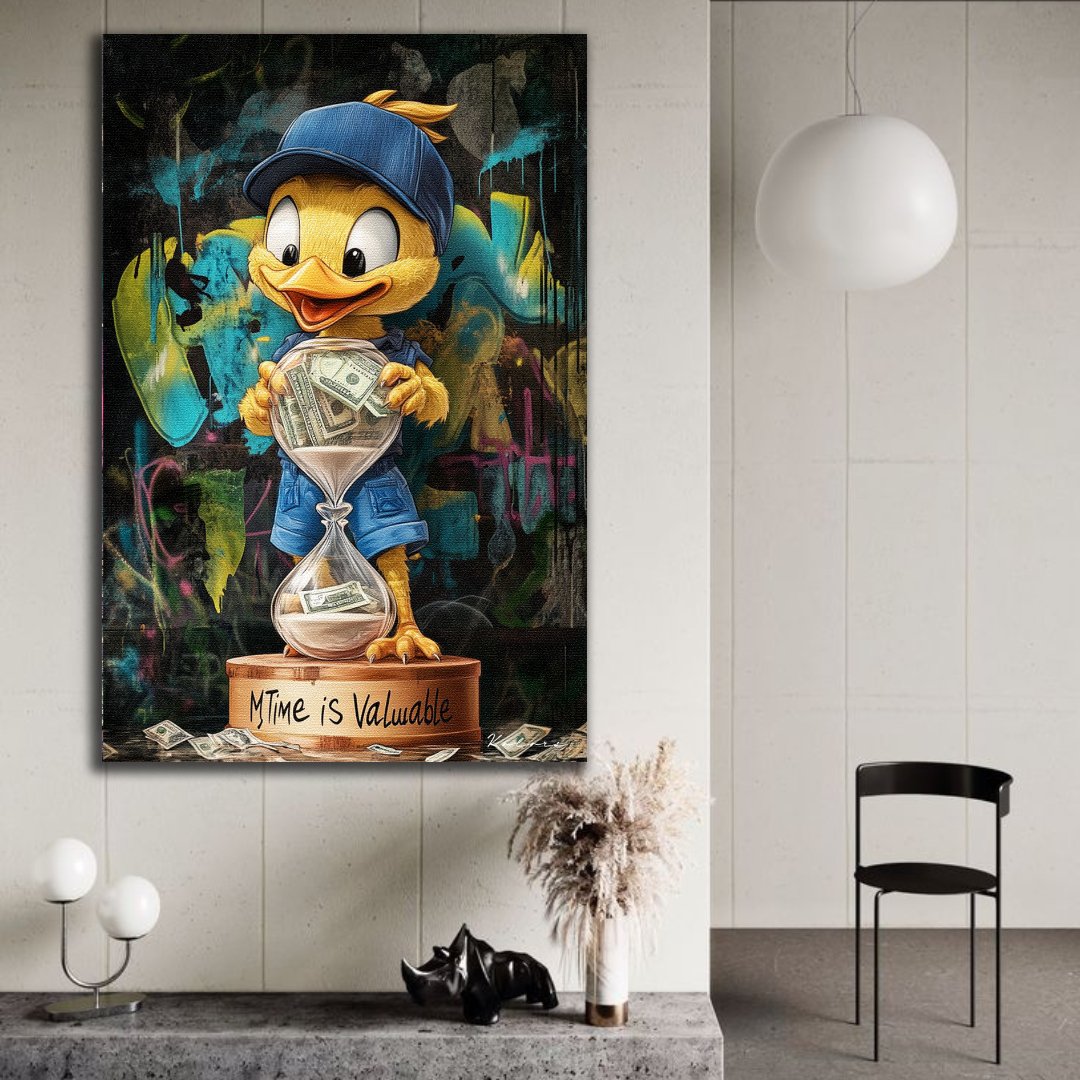 Tableau décoratif - Le temps c'est de l'argent - kolors brand