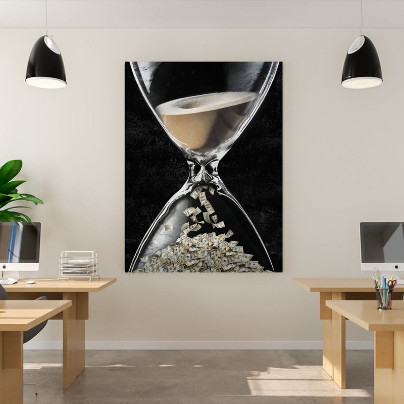 Tableau décoratif - Le temps, c'est de l'argent - kolors brand