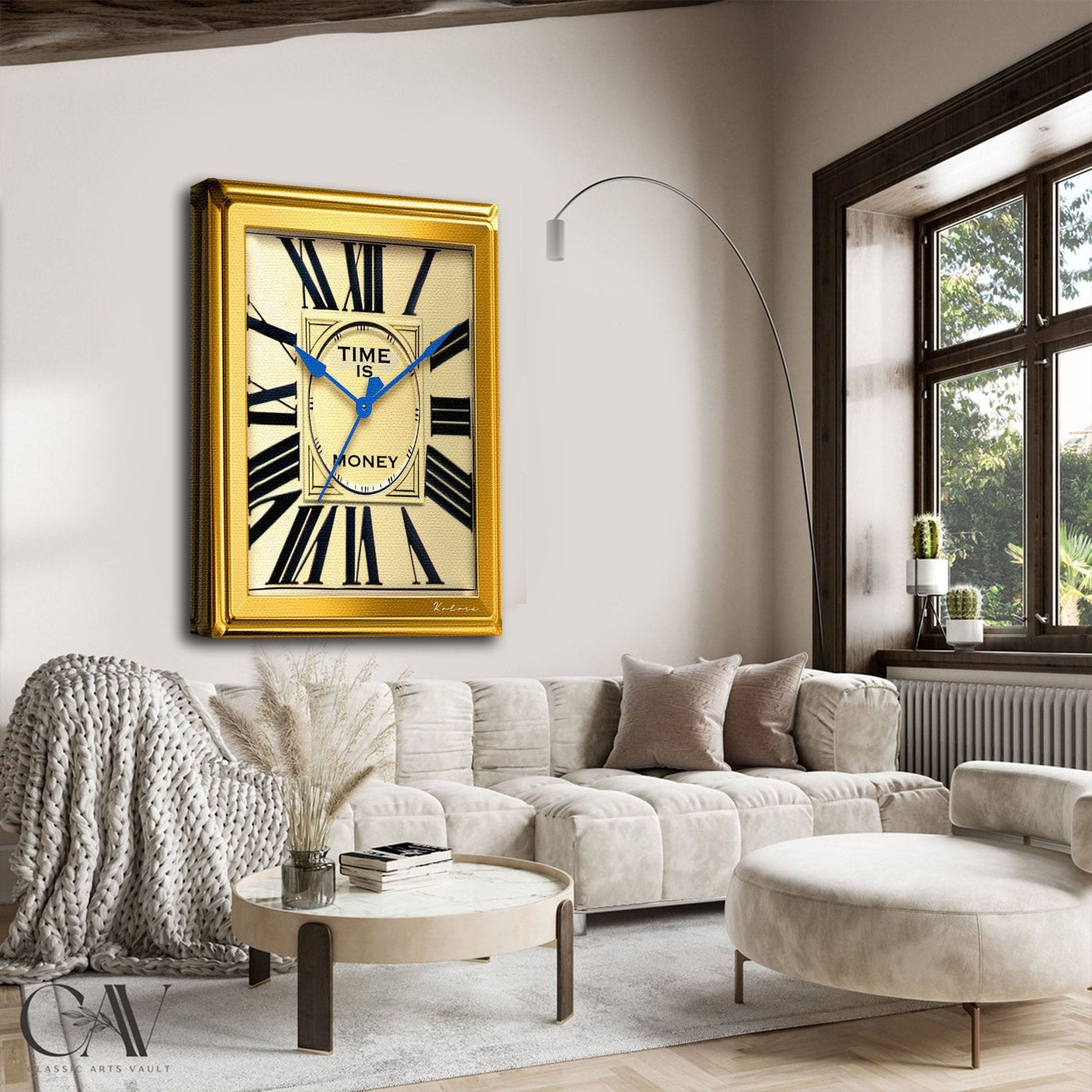 Tableau décoratif - Le temps, c'est de l'argent - kolors brand