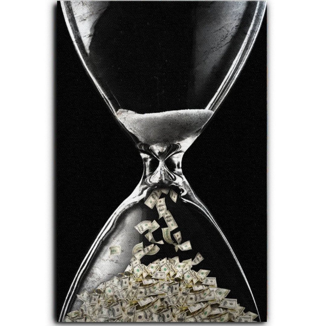 Tableau décoratif - Le temps, c'est de l'argent - kolors brand