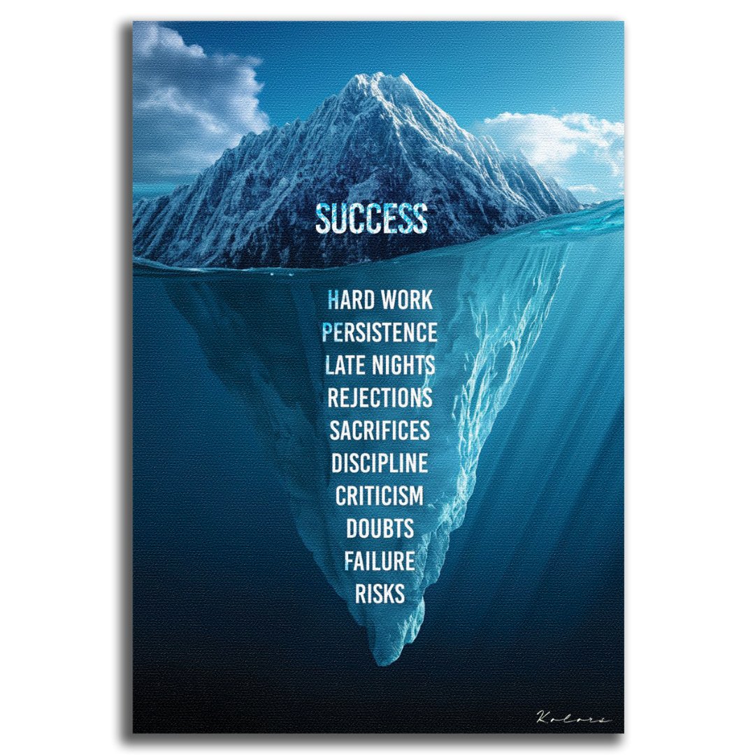 Tableau décoratif - L'iceberg du Succès - kolors brand