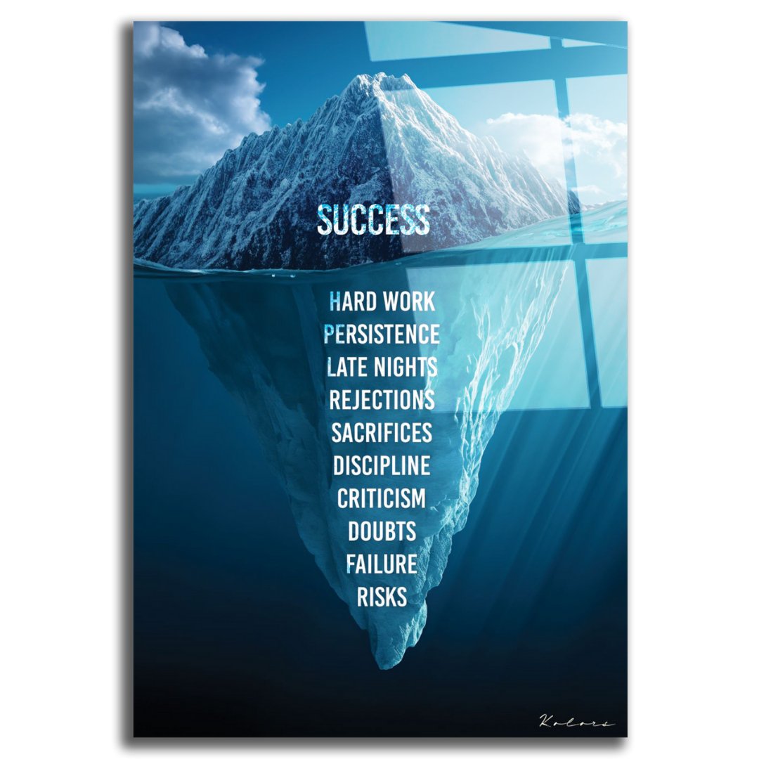 Tableau décoratif - L'iceberg du Succès - kolors brand