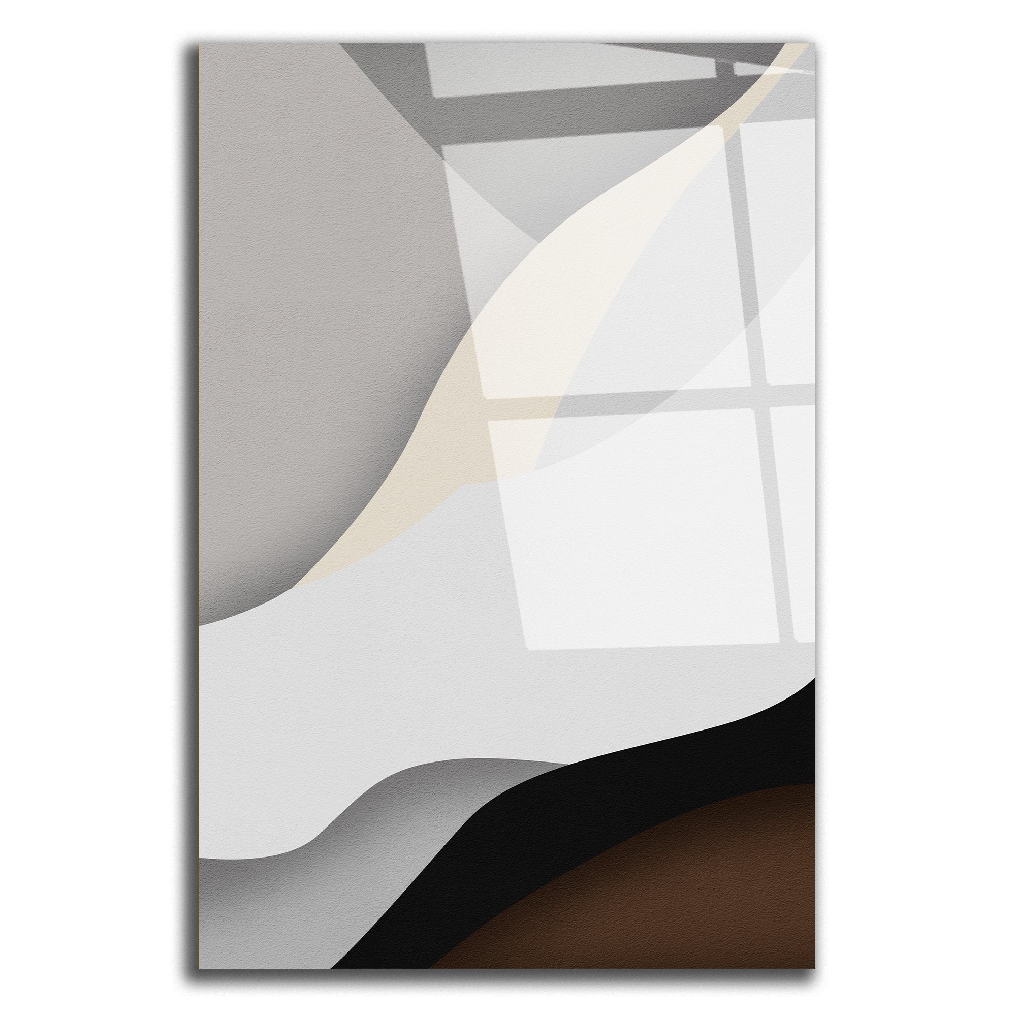 Tableau décoratif - Minimaliste Beige Noir Géométrique - kolors brand