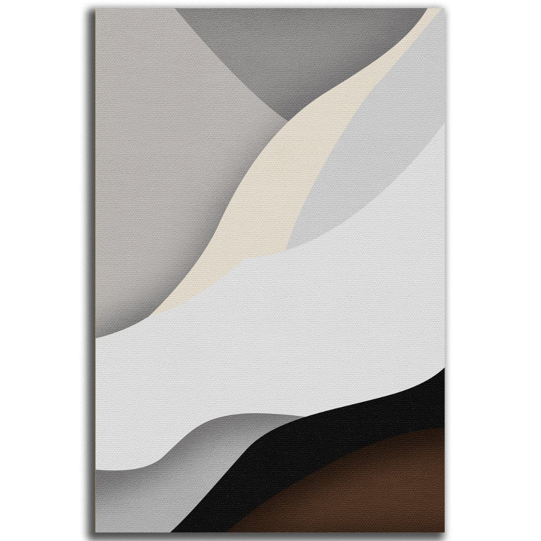 Tableau décoratif - Minimaliste Beige Noir Géométrique - kolors brand