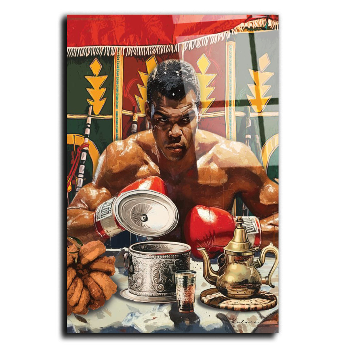 Tableau décoratif - Muhammed Ali x Maroc - kolors brand
