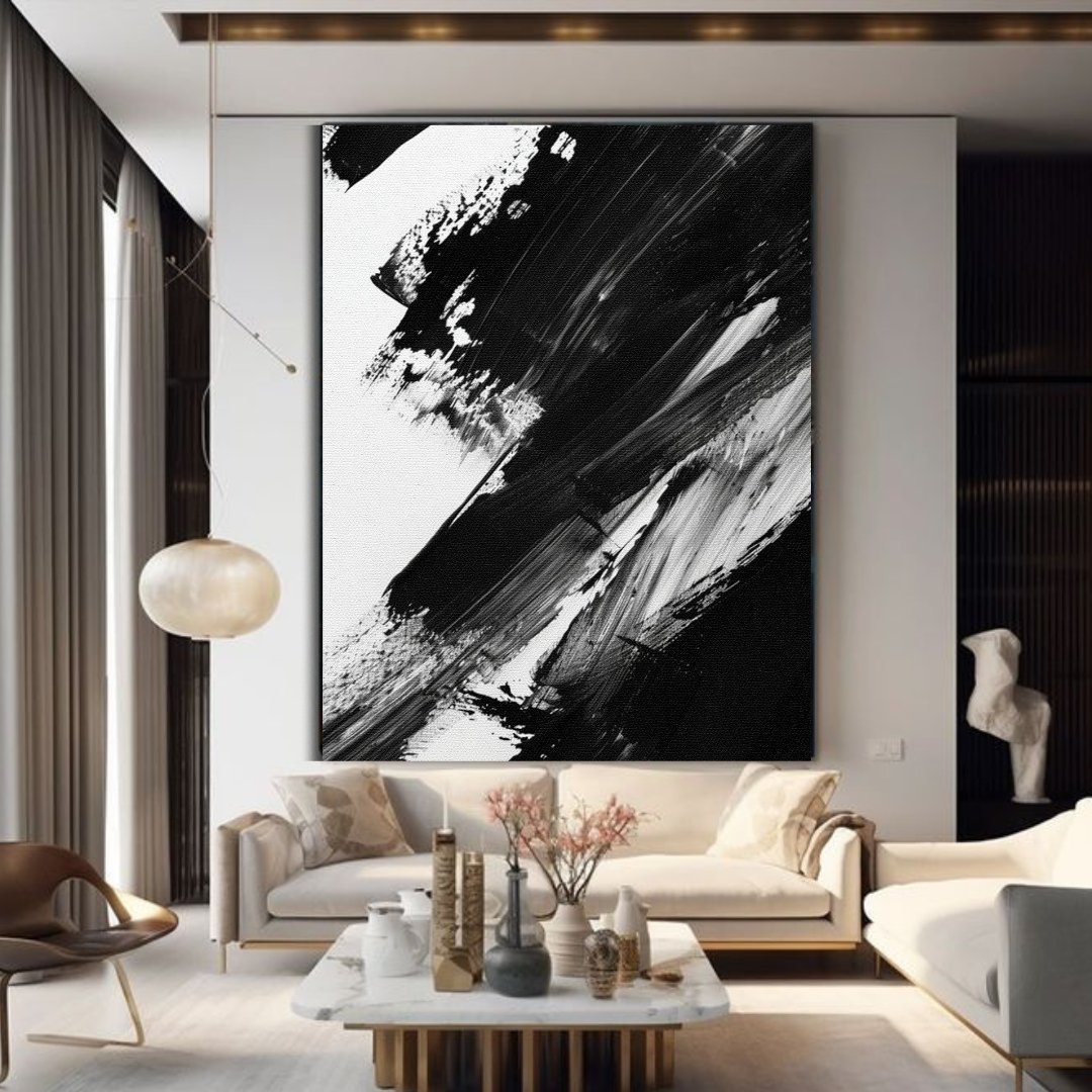Tableau décoratif - Noir épais Abstrait - kolors brand