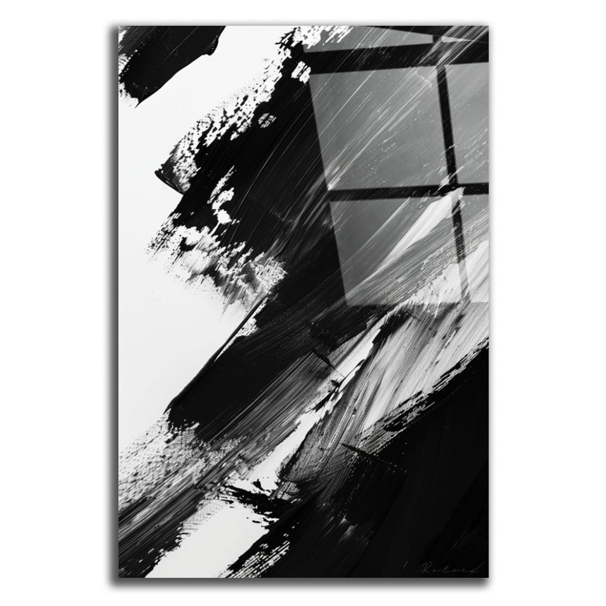 Tableau décoratif - Noir épais Abstrait - kolors brand