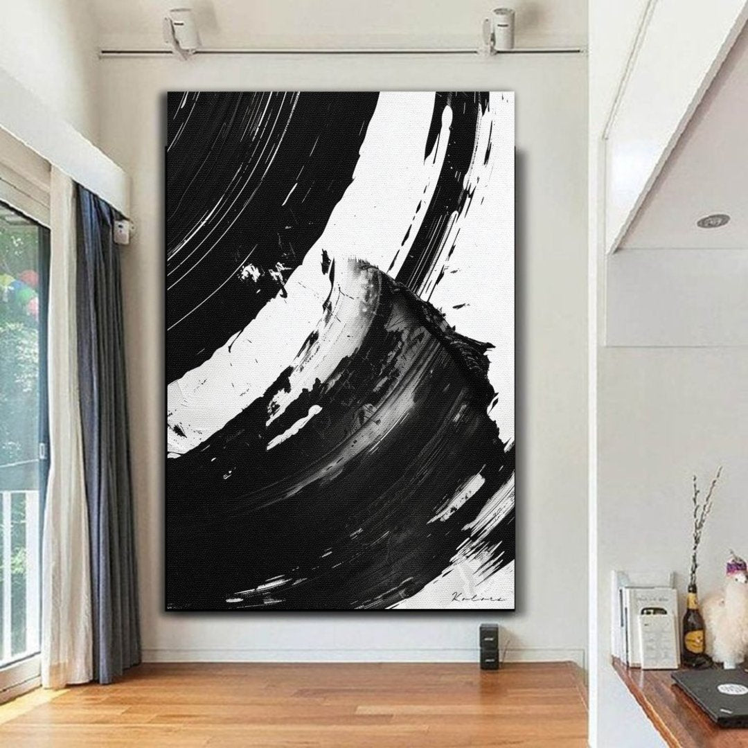 Tableau décoratif - Noir et blanc Abstrait - kolors brand
