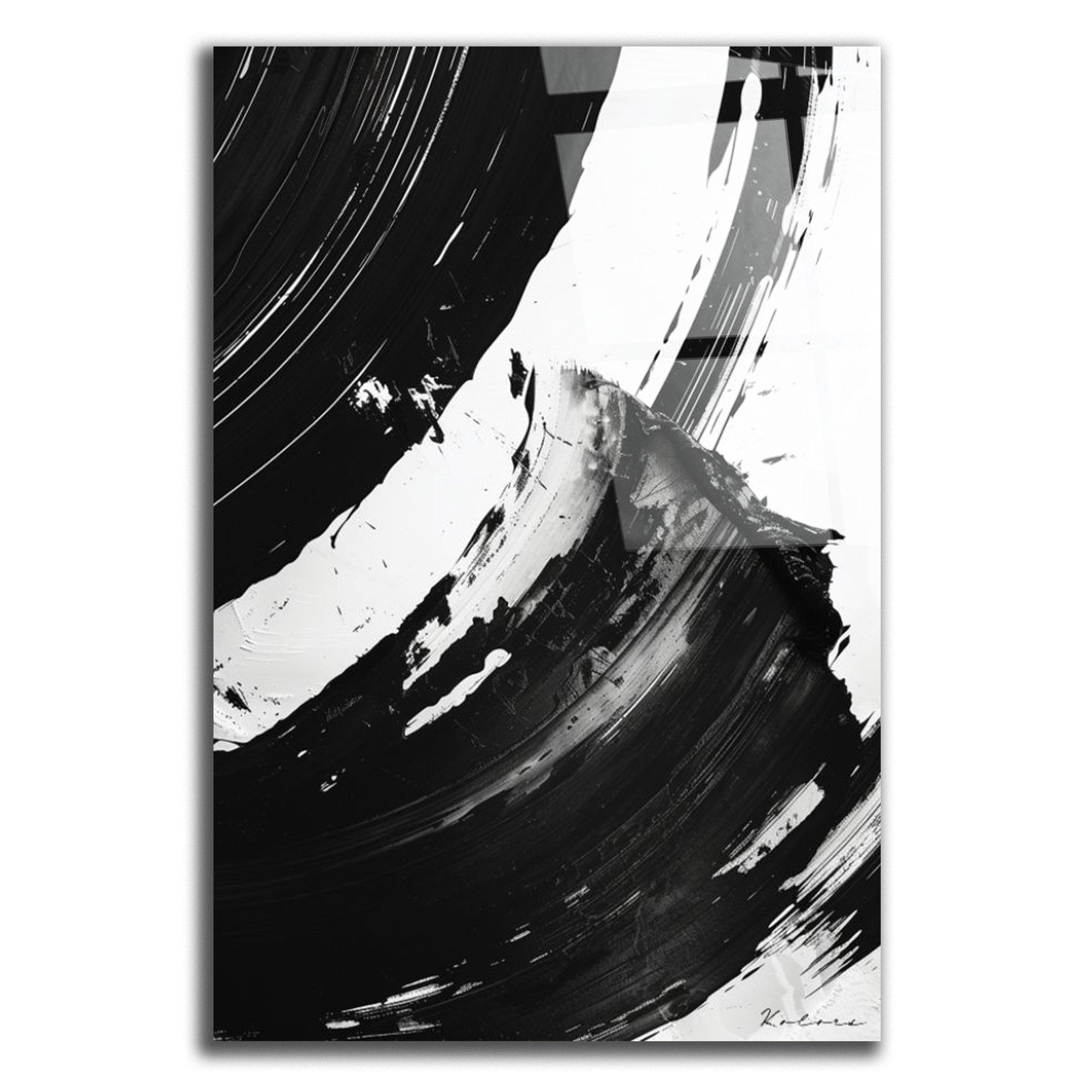 Tableau décoratif - Noir et blanc Abstrait - kolors brand