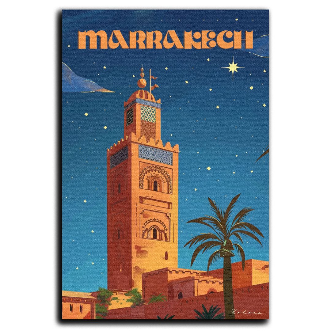Tableau décoratif - Nuit paisible à Marrakech - kolors brand