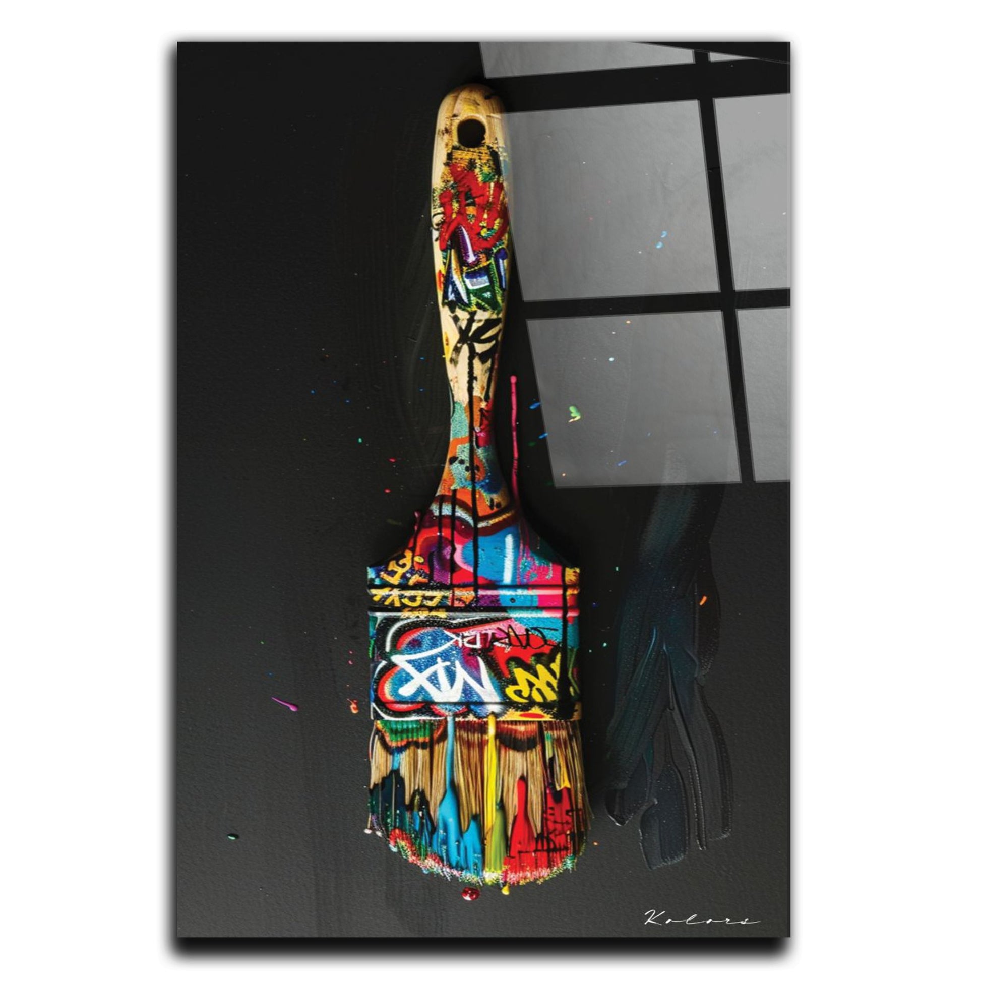 Tableau décoratif - Pinceau pop art V2 - kolors brand