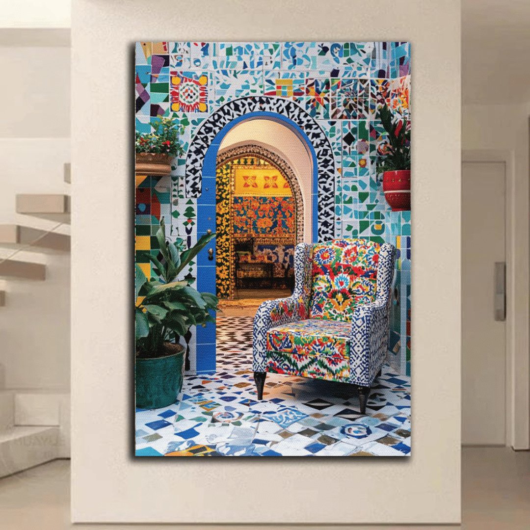 Tableau décoratif - Rêve de carrelage marocain - kolors brand