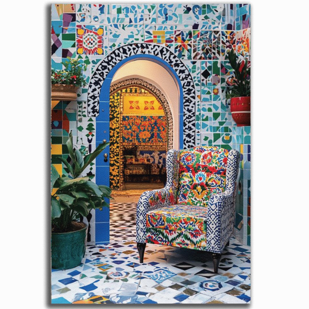 Tableau décoratif - Rêve de carrelage marocain - kolors brand