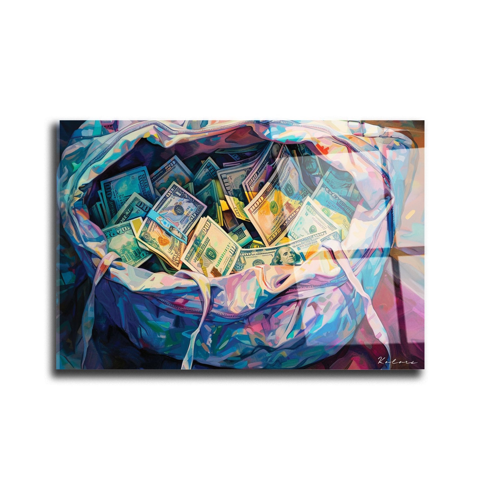 Tableau décoratif - Sac d'Argent Graffiti - kolors brand
