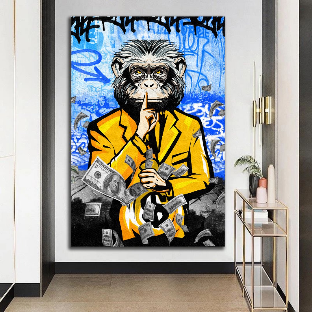 Tableau décoratif - Singe à succès - Pop art - kolors brand