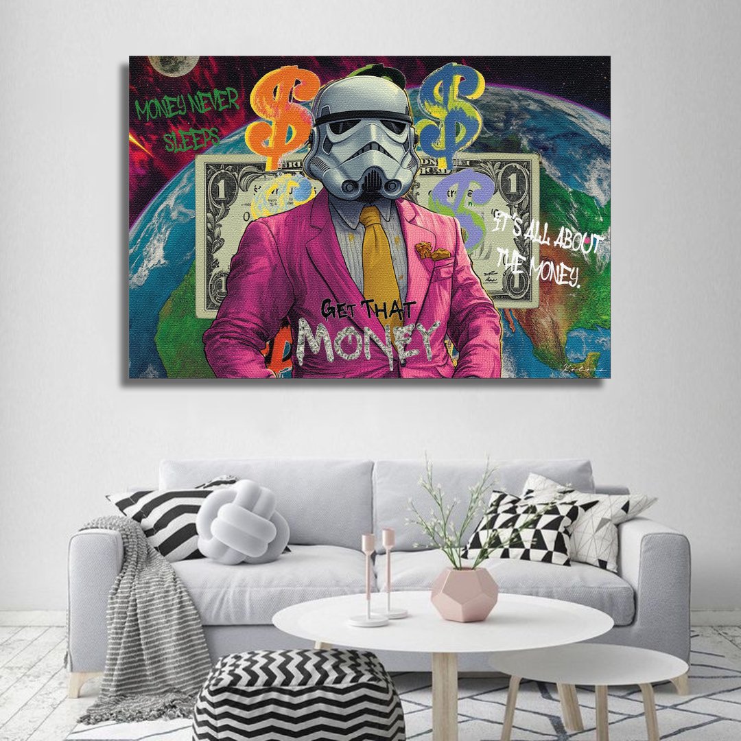 Tableau décoratif - Tout Pour l'Argent - kolors brand