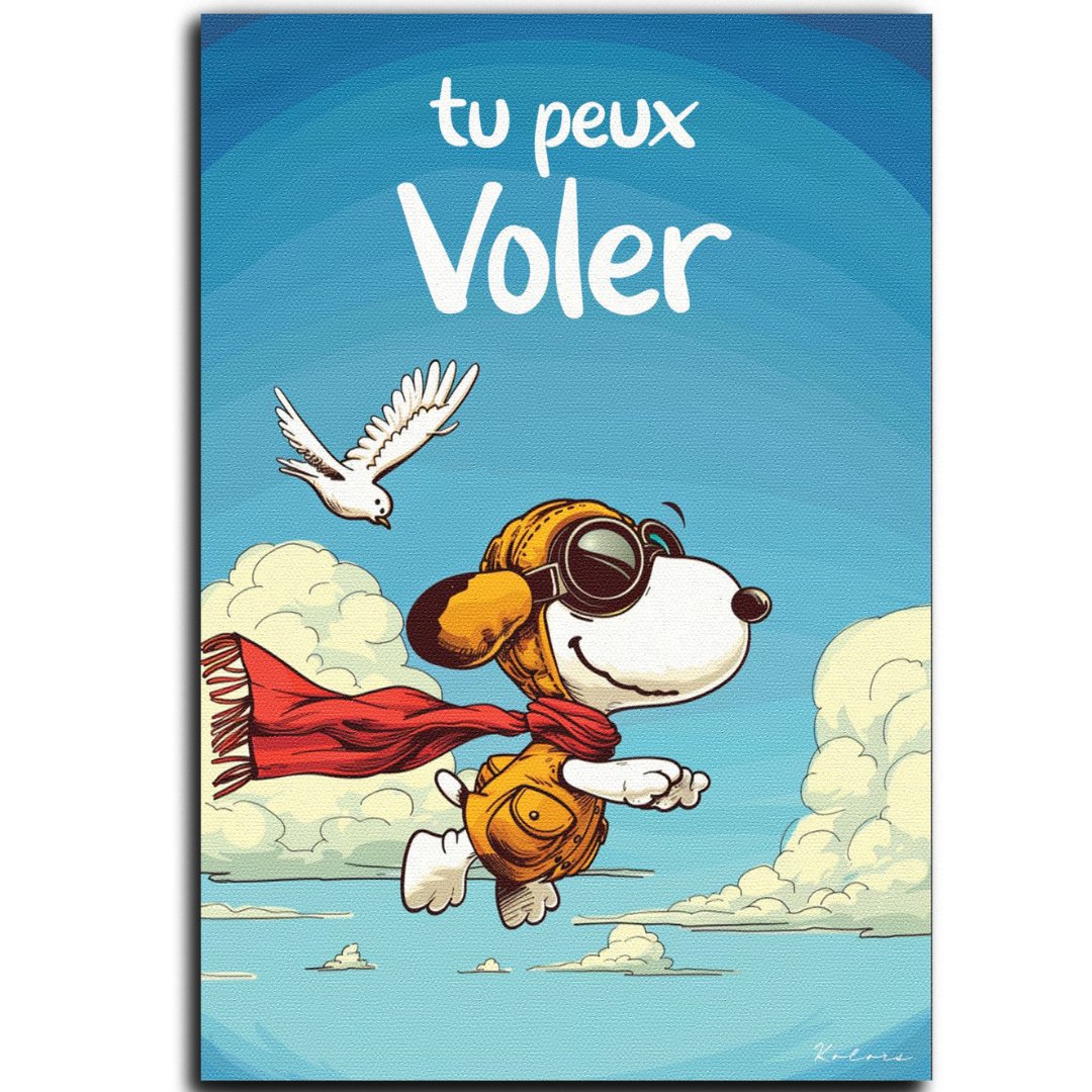 Tableau décoratif - Tu peux voler - kolors brand