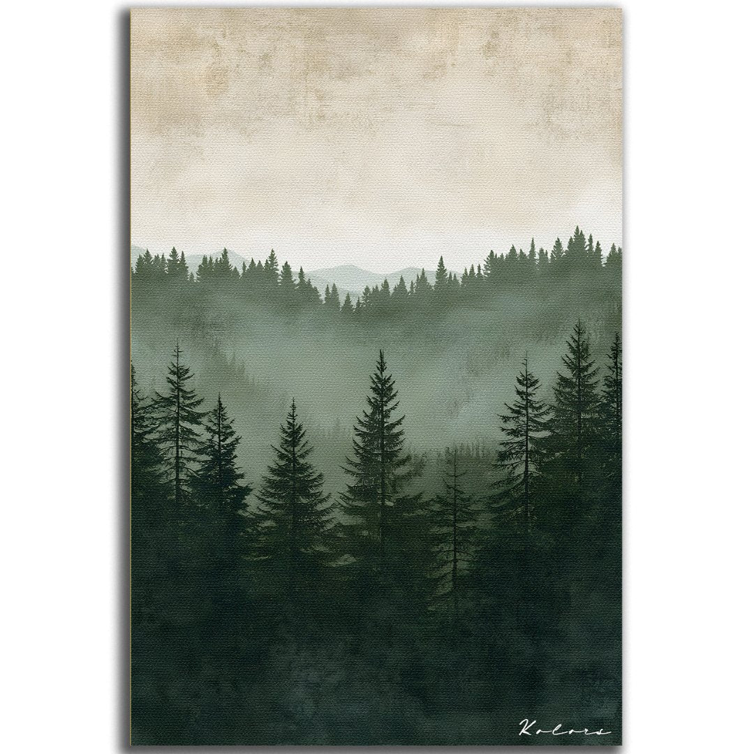 Tableau décoratif - Une forêt brumeuse - kolors brand