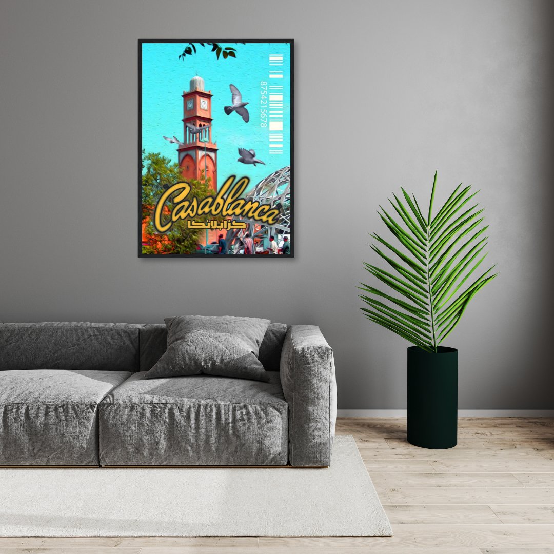 Tableau décoratif - Ville de Casablanca - kolors brand