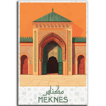 Tableau décoratif - Ville de Méknes - kolors brand