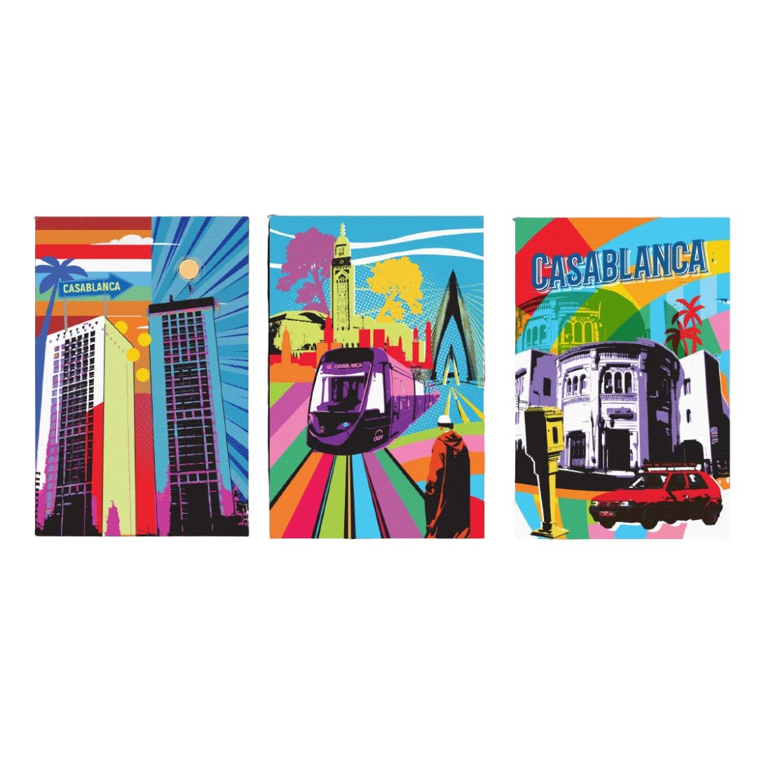 Tableaux décoratifs Pack - Casablanca trio - kolors brand