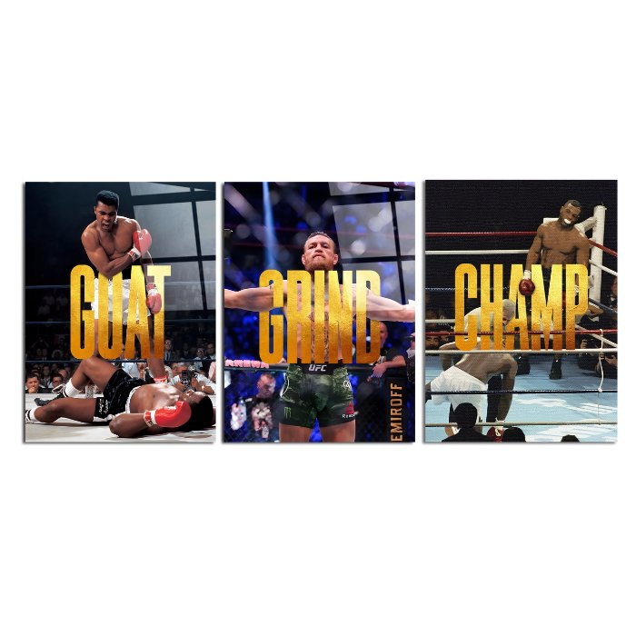 Tableaux décoratifs Pack - Champion's Grind TRIO - kolors brand