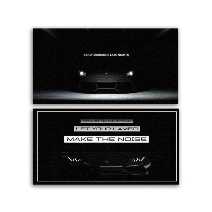 Tableaux décoratifs Pack - Citations de Lambo DUO - kolors brand