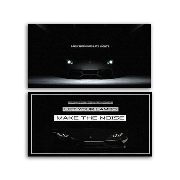 Tableaux décoratifs Pack - Citations de Lambo DUO - kolors brand