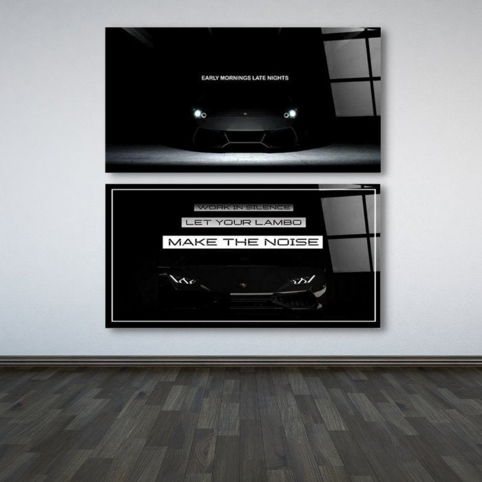 Tableaux décoratifs Pack - Citations de Lambo DUO - kolors brand